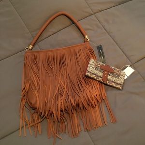 Fringe Shoulder Bag w/ FREE Wallet